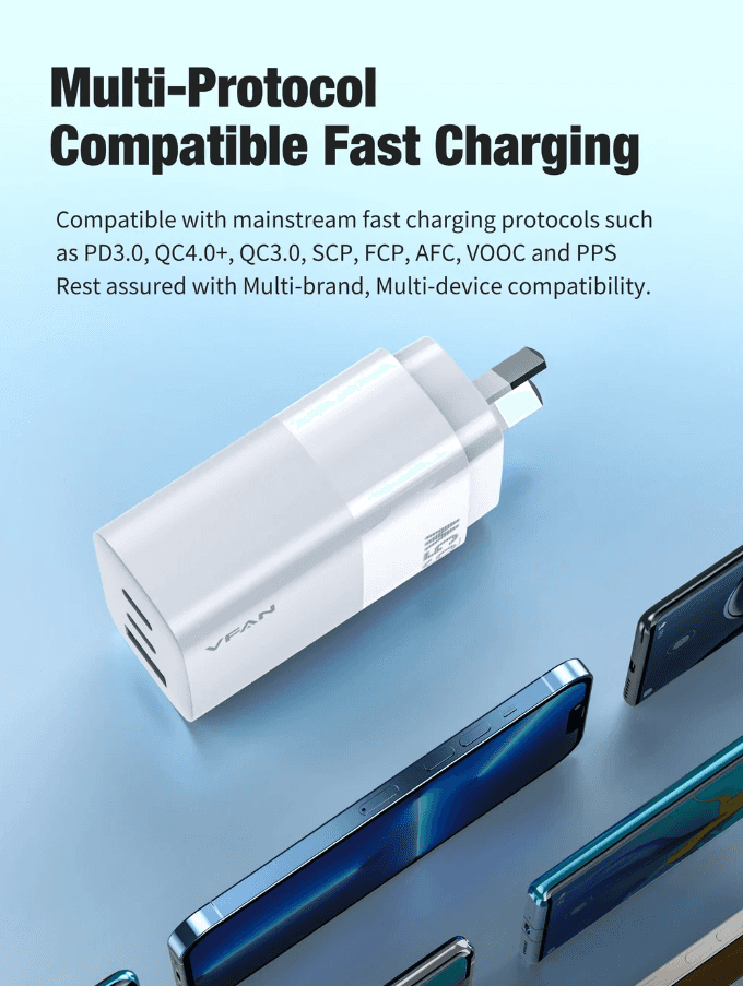 techplus 65W GaN Ultra Fast Charger – Triple-Port Charging Solution for All Your Devices 65W GaN Ultra Fast Charger – Triple-Port Charging Solution for All Your Devices
