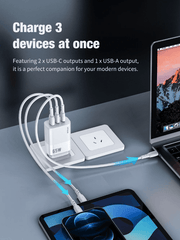 techplus 65W GaN Ultra Fast Charger – Triple-Port Charging Solution for All Your Devices 65W GaN Ultra Fast Charger – Triple-Port Charging Solution for All Your Devices