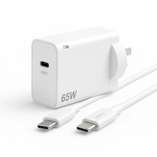 65W USB-C Fast Charger – Super Speed PD Charger with Cable Options by techplus