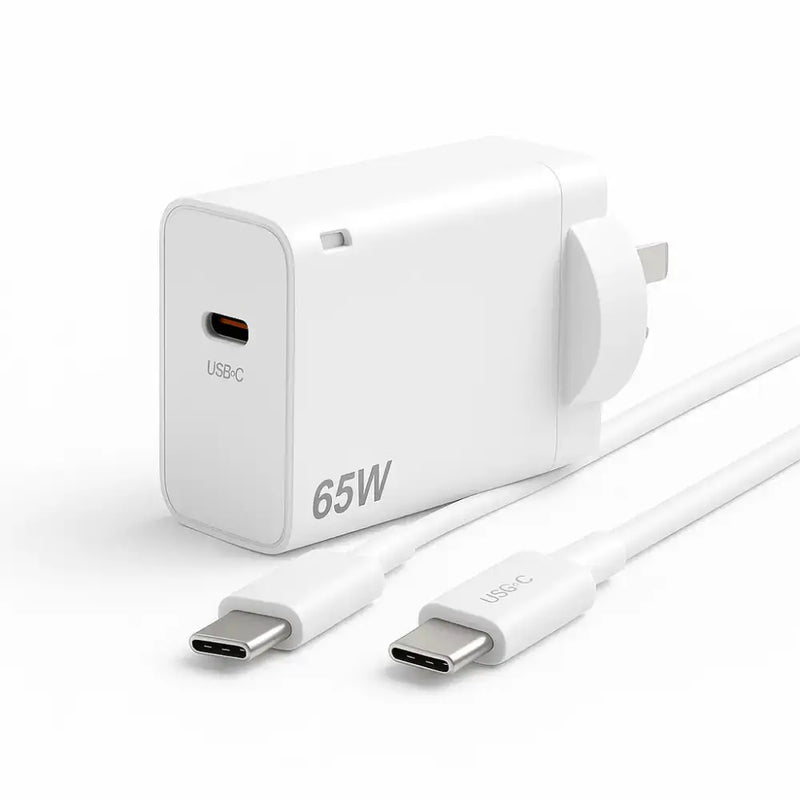 techplus 65W USB-C Fast Charger – Super Speed PD Charger with Cable Options 65W USB C PD Fast Charger With Cable Included