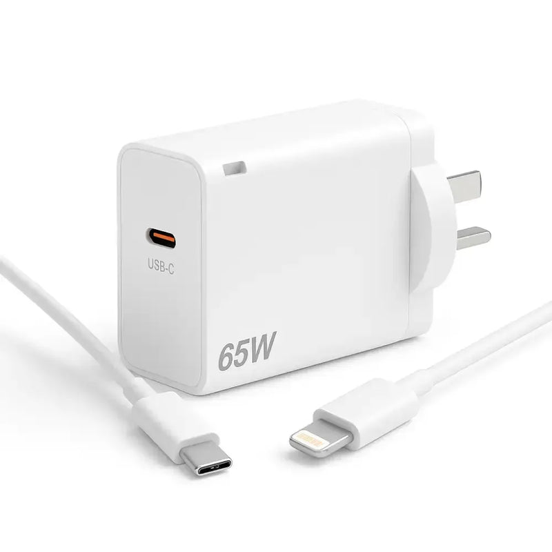 techplus 65W USB-C Fast Charger – Super Speed PD Charger with Cable Options 65W USB C PD Fast Charger With Cable Included