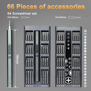 SportZone.co.nz Tools > Other Tools > Screwdrivers 66-in-1 Cordless Electric Precision Screwdriver Kit with LED Ligh 66-in-1 Cordless Electric Precision Screwdriver Kit with LED Ligh