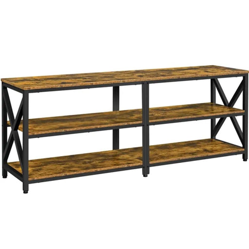 Vintage 3-layer TV Stand for TV up to 70 Inches by Yaheetech