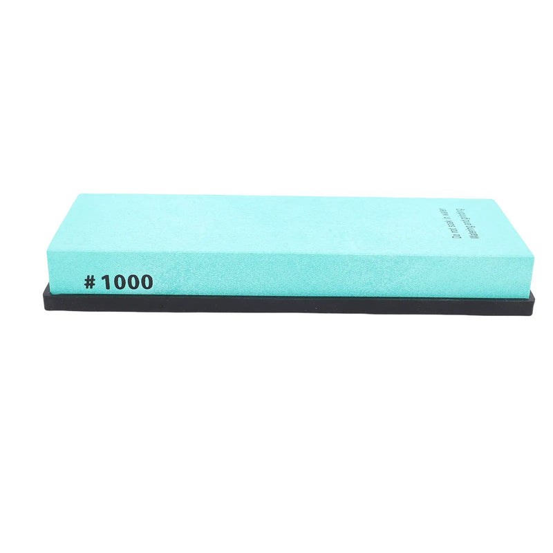 Sharpening Stone 1000 Grit Whetstone White Corundum Anti Slip Silicone Base Multipurpose Use Green by China Dropship