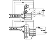 Trailer Ball Mount - Adjustable Head - 304mm Long - 3500kg by Trojan