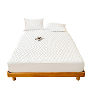 Waterproof Mattress Protector White-1.98x2.03m by salelink.co.nz