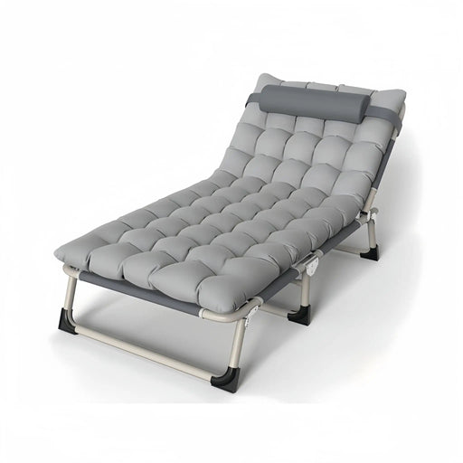 Folding Bed with Mattress and Headrest by salelink.co.nz