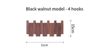 Simplicity Piano Key Wall Coat Rack Three Hook Wood Decor by Action Outdoors Limited