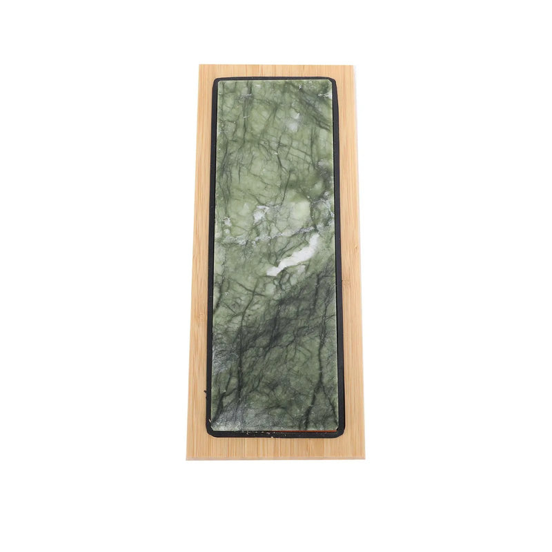 Green Jade Sharpening Stone 2 Side Grit 10000 Fine Polishing Whetstone With Bambusoideae Base Angle Guide by China Dropship