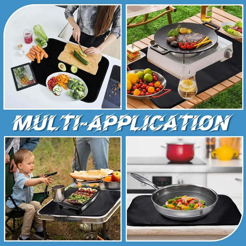 Ecotrek BBQ Grill Mat - Fireproof Deck & Patio Protector, Double-Sided Waterproof Oil-Proof HC12101 by ECOTREK