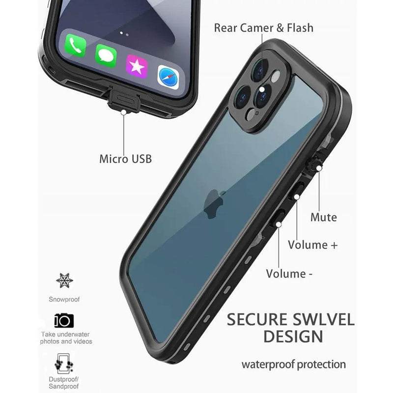 iPhone 12 Pro Max Waterproof Case by salelink.co.nz