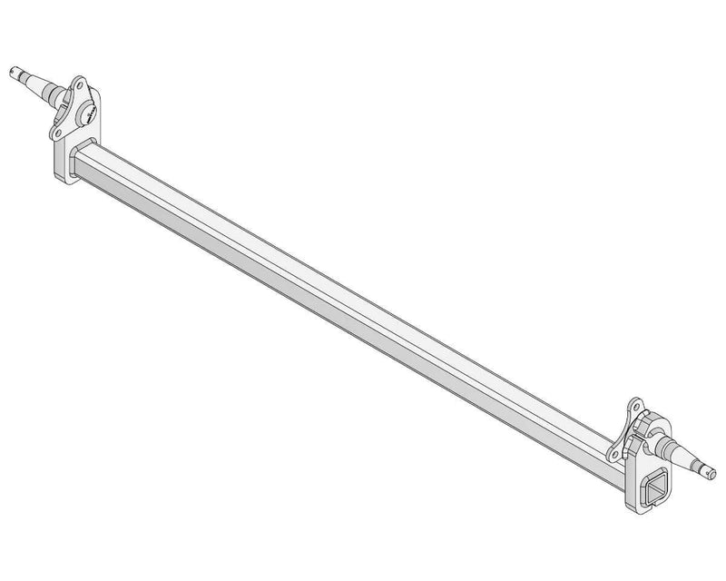 Drop Beam Axle - Disc Braked - 1500kg - Bare Metal showing the design and structure characteristics.