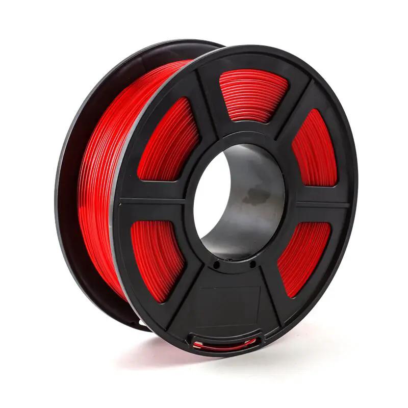 1KG PETG 1.75mm 3D Printer Printing Filament - Transparent Red by salelink.co.nz