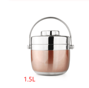 Mead's Supply & Equipment Outfitters limited Camp Cookware & Food Storage Stainless Steel Insulated Lunch Box — 2-Tier Hiking Bento | Hot & Cold | 1.2L & 1.5L Stainless Steel Insulated Lunch Box — 2-Tier Hiking Bento | Hot & Cold | 1.2L & 1.5L