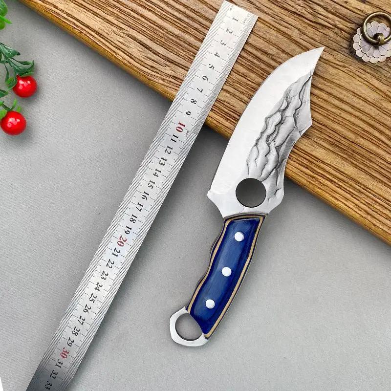 Inner Mongolia Handle Meat Knife Internet Celebrity Boning Knife Multi-purpose Blue Whale With Set by China Dropship