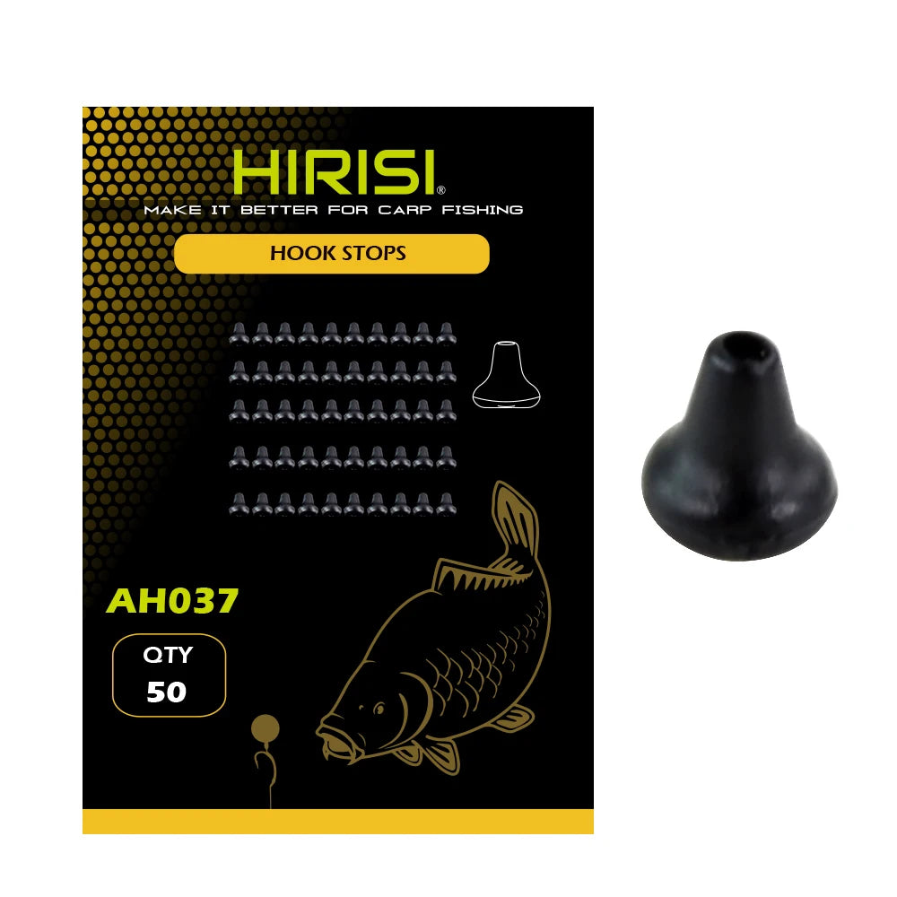 Hirisi 50pcs Rubber Fishing Rigs Fish Hook Stopper Terminal Tackle Accessories AH036 - Action Outdoors Kiwi