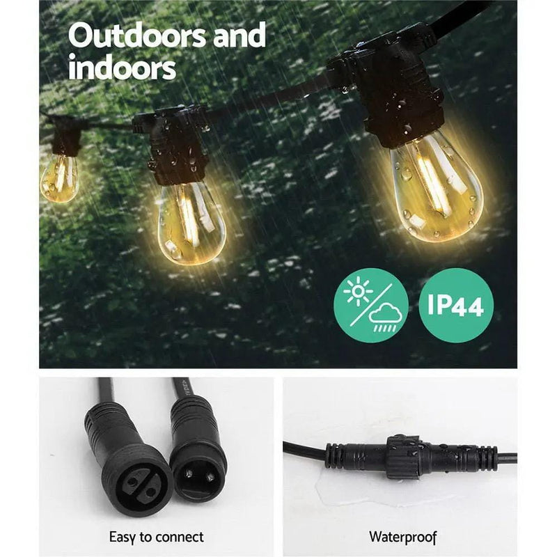 SportZone.co.nz Occasions > Christmas > Outdoor Decorations & Lights 68m LED Festoon String Lights Christmas Decorations Wedding Party Outdoor Garden 68m LED Festoon String Lights Christmas Decorations Wedding Party Outdoor Garden