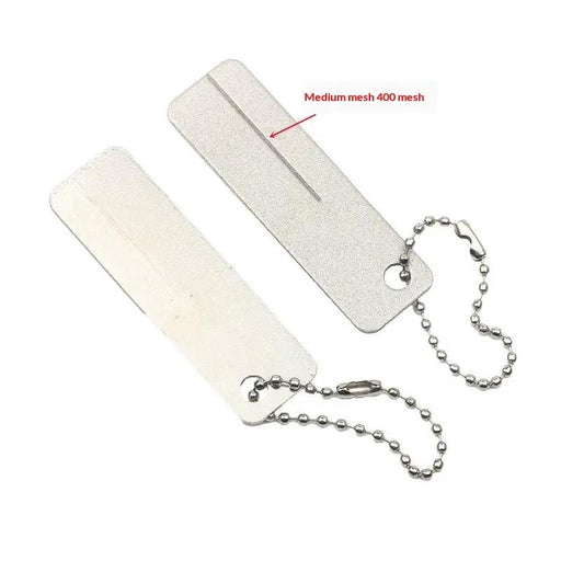 Ultra-hard Diamond Camping Outdoor Mini Sharpening Tool With Whetstone Hook Single Sided 400 Grit by China Dropship