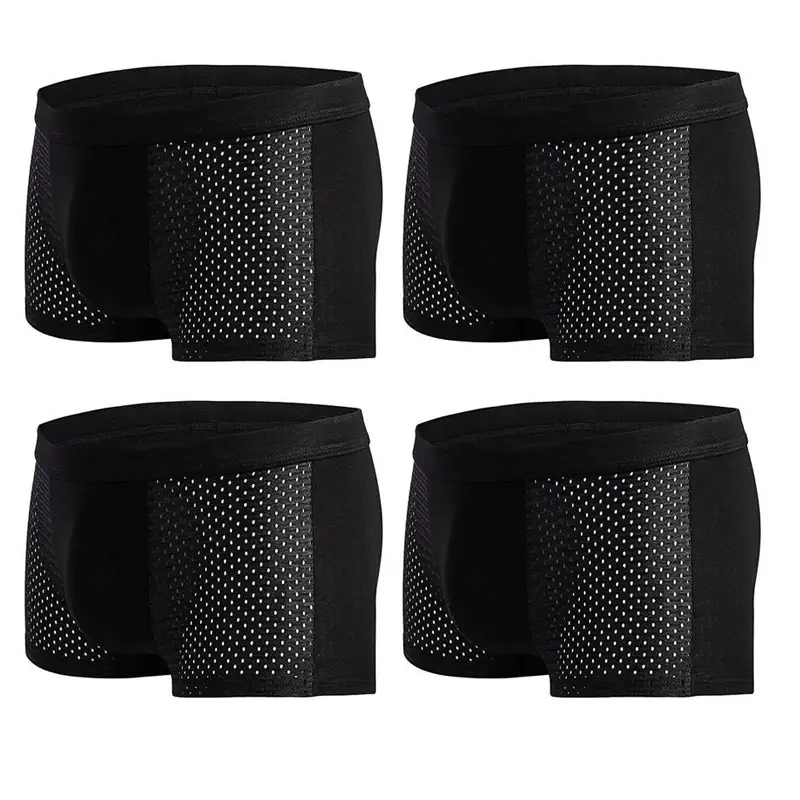 Men's Modal Boxer Shorts — Breathable Mesh Mid-Waist Underwear | Single & 4-Pack by Mead's Supply & Equipment Outfitters limited