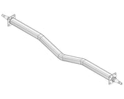 Gull Wing Axle - Non-Braked - 1750kg - Galvanised, designed for heavy-duty use.