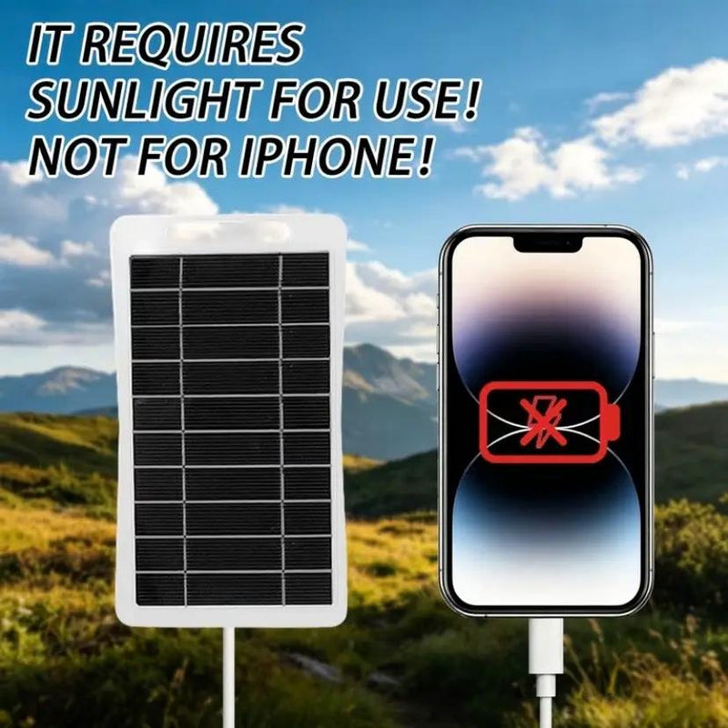 Solar Panel For Charging Devices - 2W/5V USB Output by 9eight5