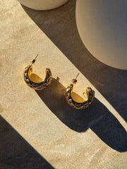 Kōhatu Koura Gold Earrings by Tahana Jewellery