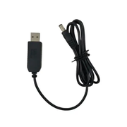 Barrel Jack Power Cable - 12V / 5.5mm x 2.1mm charger (Black) 1m by 9eight5