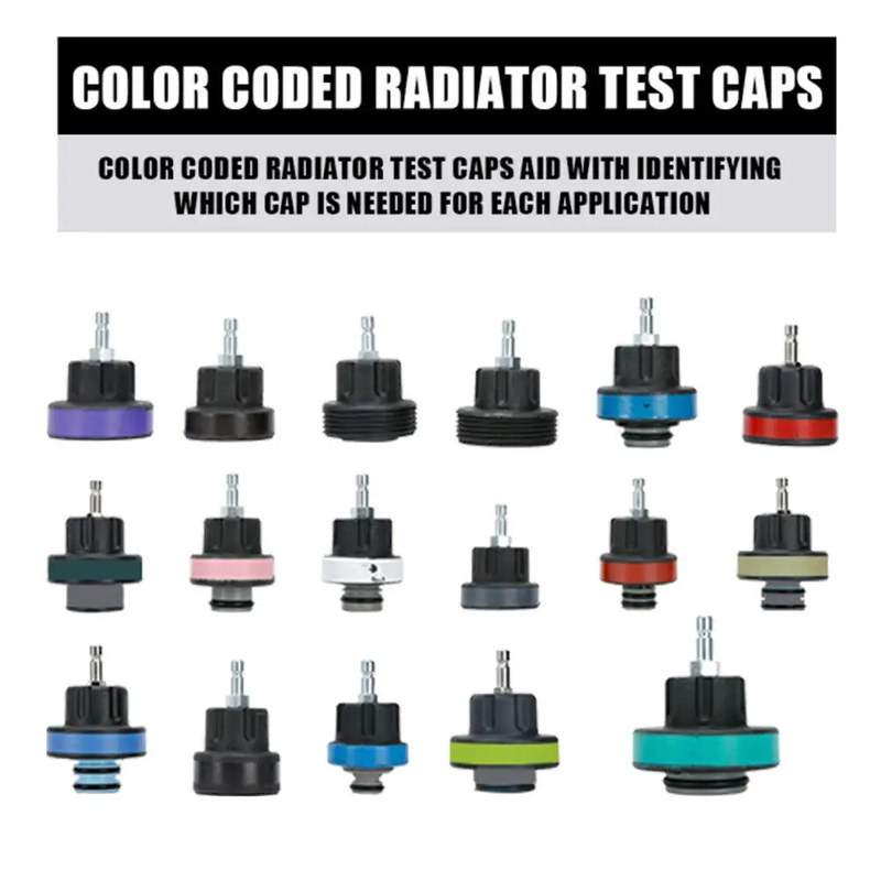 28 Piece Radiator Pressure Tester Kit by salelink.co.nz