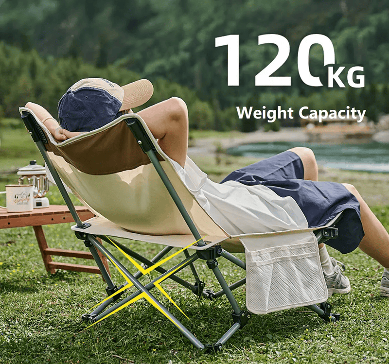 Portable Folding Beach Chair – Enhanced Size & Comfort URB10326 by ECOTREK