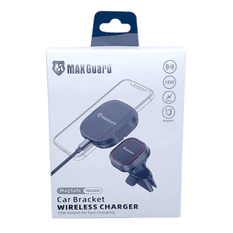9eight5 Accessories Maxguard 15W MG380C MagFit Wireless Charger Air Vent Car Holder Maxguard 15W MG380C MagFit Wireless Charger Air Vent Car Holder