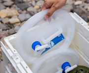 Ecotrek Outdoor Folding Water Bucket - Portable Collapsible Water Storage with Tap by ECOTREK