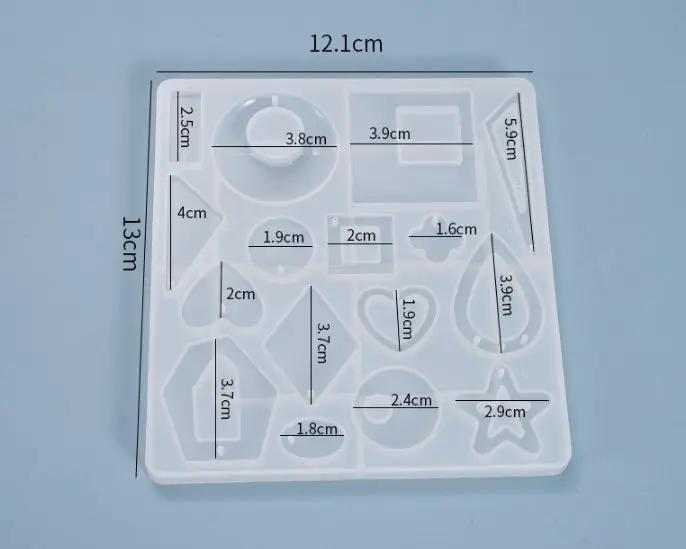 DIY Silicone Resin Moulds Earrings Pendant Epoxy Casting Moulds - 06 by Resin Art NZ