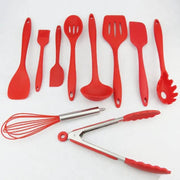 g8buynz g8buynz 10Pcs/Set Silicone Heat Resistant Kitchen Cooking Utensils Non-Stick Baking Tool 10Pcs/Set Silicone Heat Resistant Kitchen Cooking Utensils Non-Stick Baking Tool