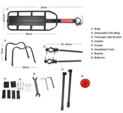 g8buynz Bicycle Rear Bike Cargo Rack,110 Lbs Capacity Aluminum Alloy Bicycle Rear Rack Bicycle Rear Bike Cargo Rack,110 Lbs Capacity Aluminum Alloy Bicycle Rear Rack