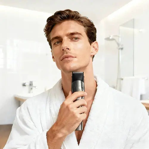 Electric Hair Clipper with IPX6 Waterproofing, LED Battery Display, 7500 RPM by BroDeals