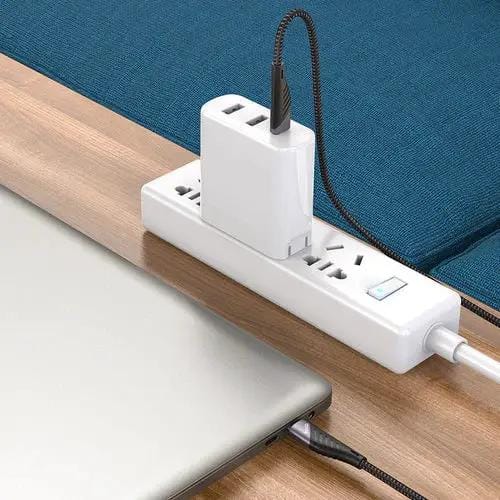 60W PD Nylon Braided Super Fast Charging Cable by BroDeals