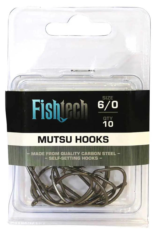Mutsu Hooks 6/0 10 Per Pack by NZ Diver
