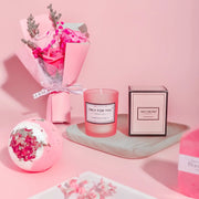 Rosy Aroma Candle Bath Gift Box by Poppy Gifts
