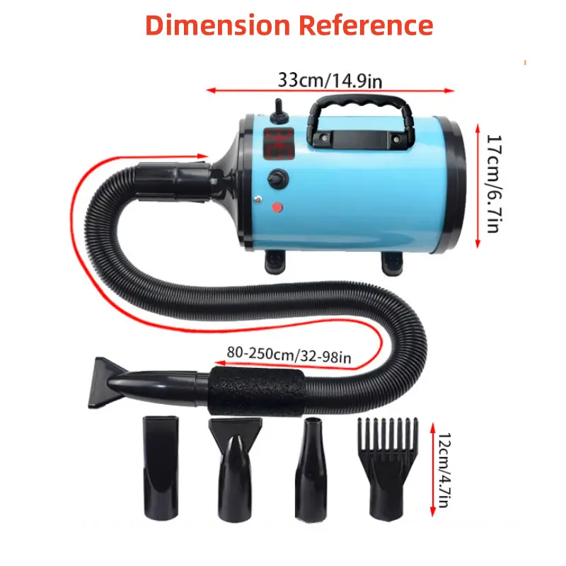 Pet Dog Hair Dryer Black by salelink.co.nz