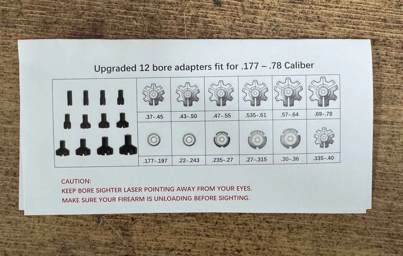Red Laser Bore Sighter Kit For .177 to .50 Caliber Scope by salelink.co.nz