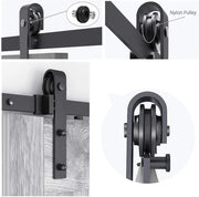 2M Sliding Barn Door Hardware Kit by salelink.co.nz