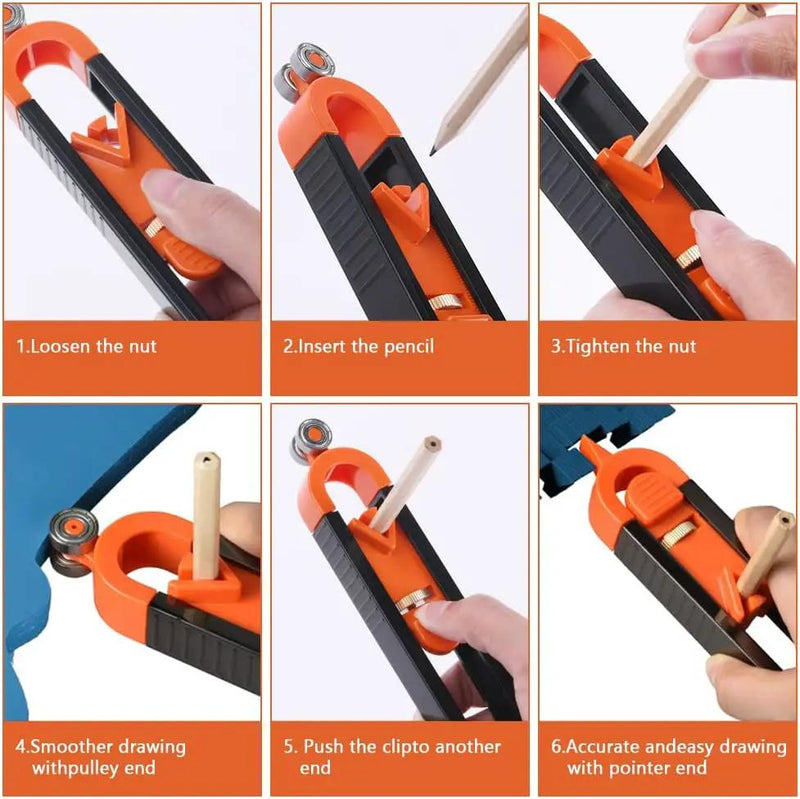 Profile Scribing Ruler Contour Gauge by salelink.co.nz
