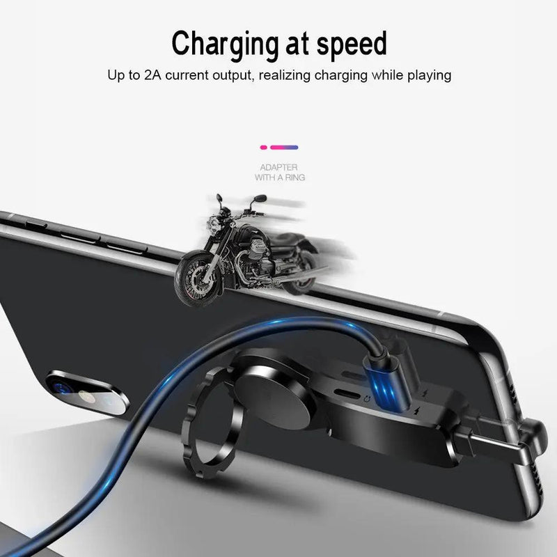 Headphone Adapter Lightning to Audio Jack Charger Extender Earphone Charging Splitter by salelink.co.nz