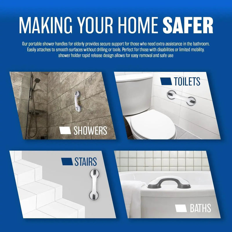 2Pcs Bathroom Grab Bars Shower Handles by salelink.co.nz