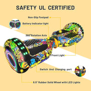 Kiwi eRide Kiwi Hoverboard Simate P6 Hoverboard Graffiti Simate P6 Hoverboard Graffiti