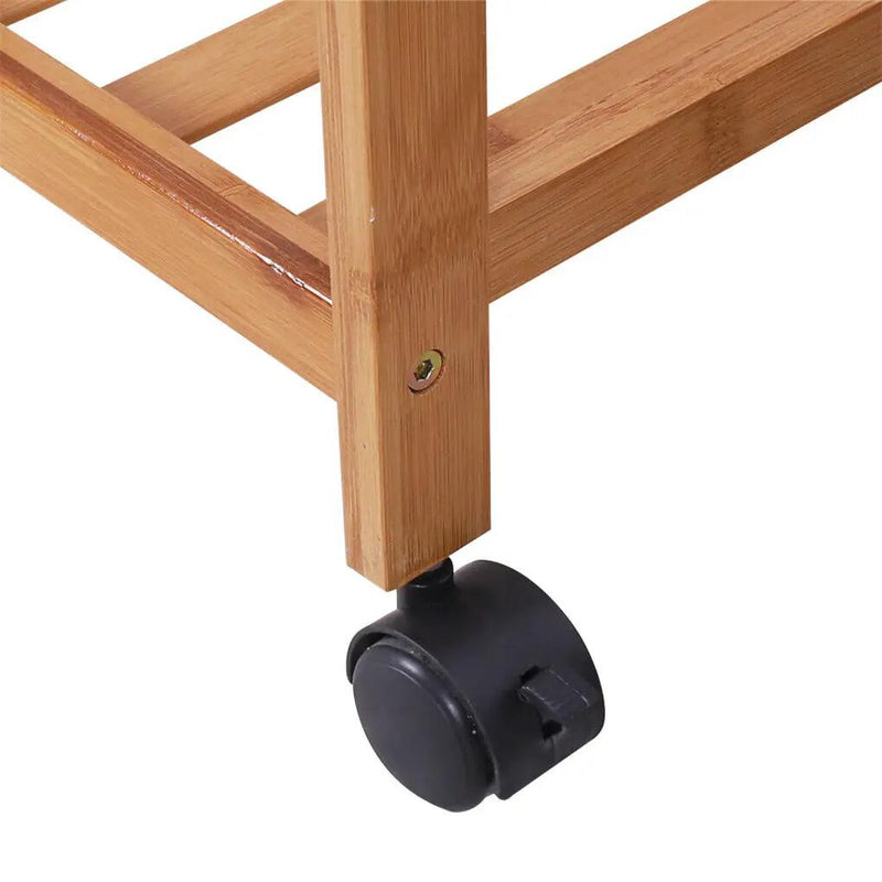 Wooden Coat Rack on Wheels 80cm by salelink.co.nz