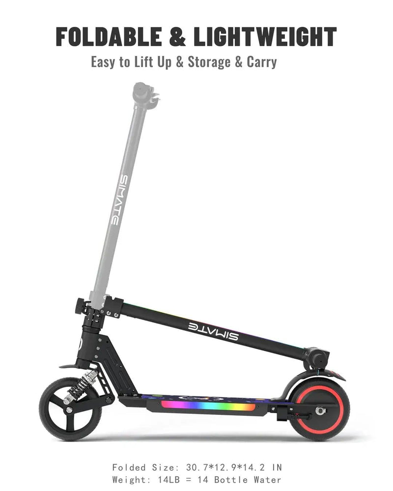 Kiwi eRide Kiwi eRide Ages 6-14 Simate S5 Kids Electric Scooter Black Ages 6-14 Simate S5 Kids Electric Scooter Black