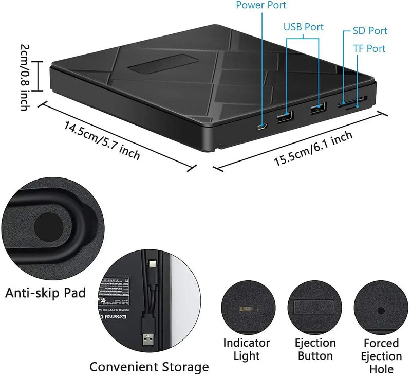 External DVD Drive Player Burner Writer by salelink.co.nz