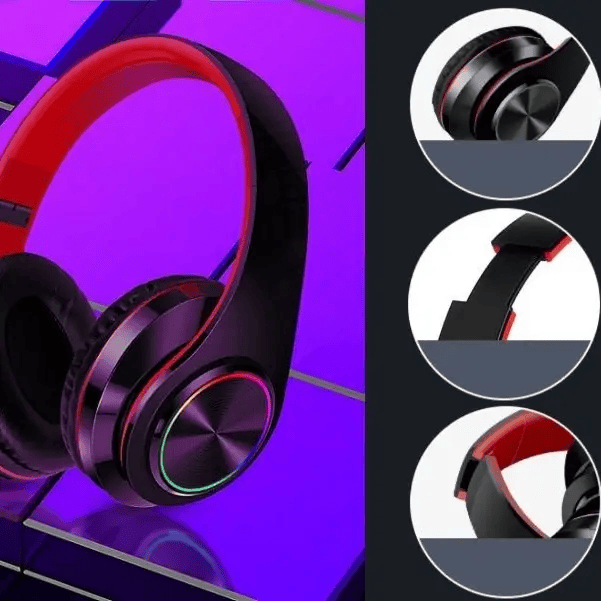 dealonline.co.nz dealonlinenz WHITE- Wireless bluetooth Headset Headphones Foldable Stereo Earphones LED Super WHITE- Wireless bluetooth Headset Headphones Foldable Stereo Earphones LED Super