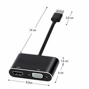 USB 3.0 to HDMI VGA 1080P Adapter by salelink.co.nz